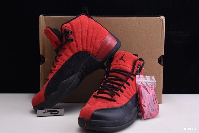 Cheap TBK Game CT8013-602 Jordan 12 Flu Reverse Retro Air 0711